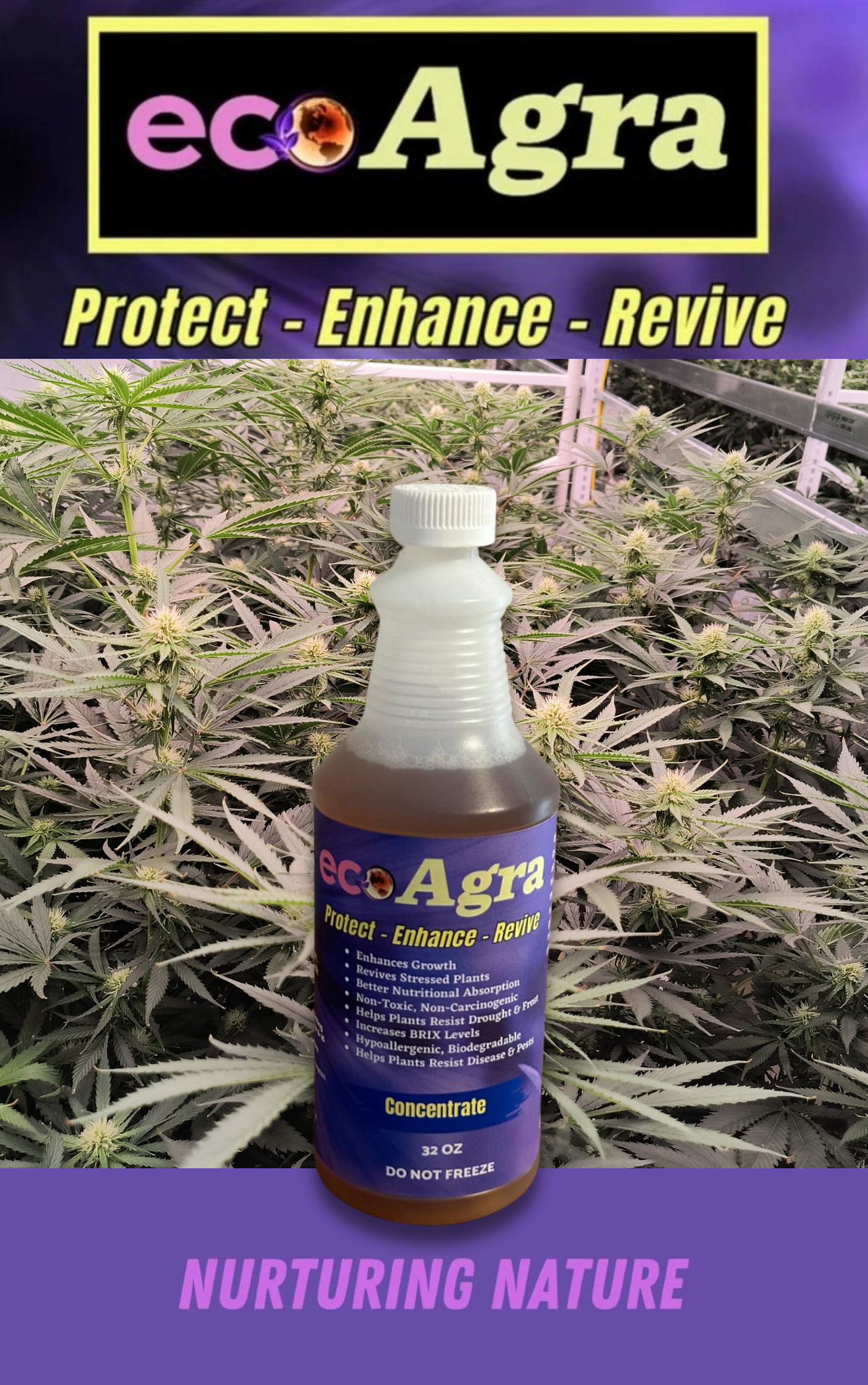 EcoAgra™ For Cannabis - 32oz Concentrate