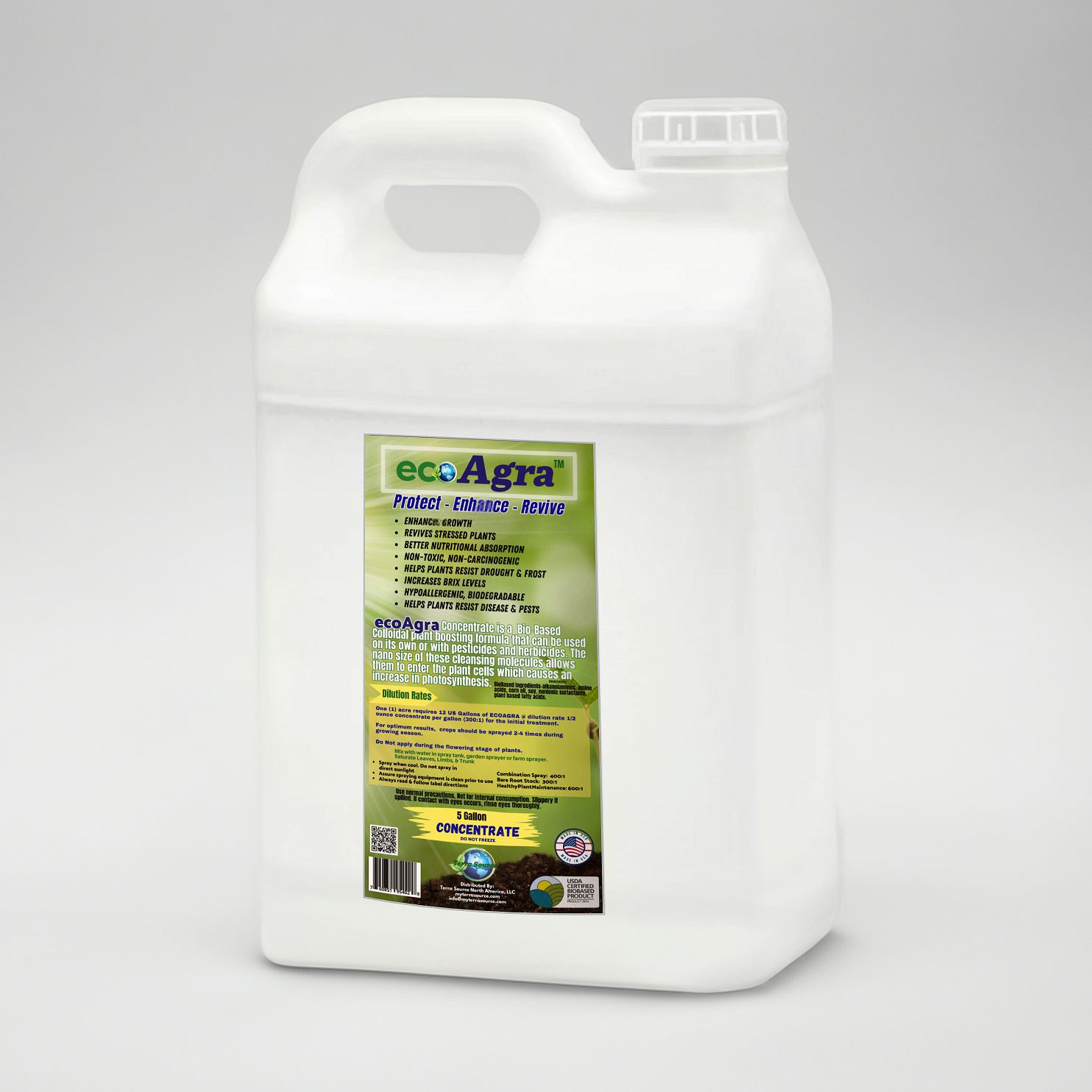 EcoAgra™ Plant Wash - 5 Gallon Concentrate