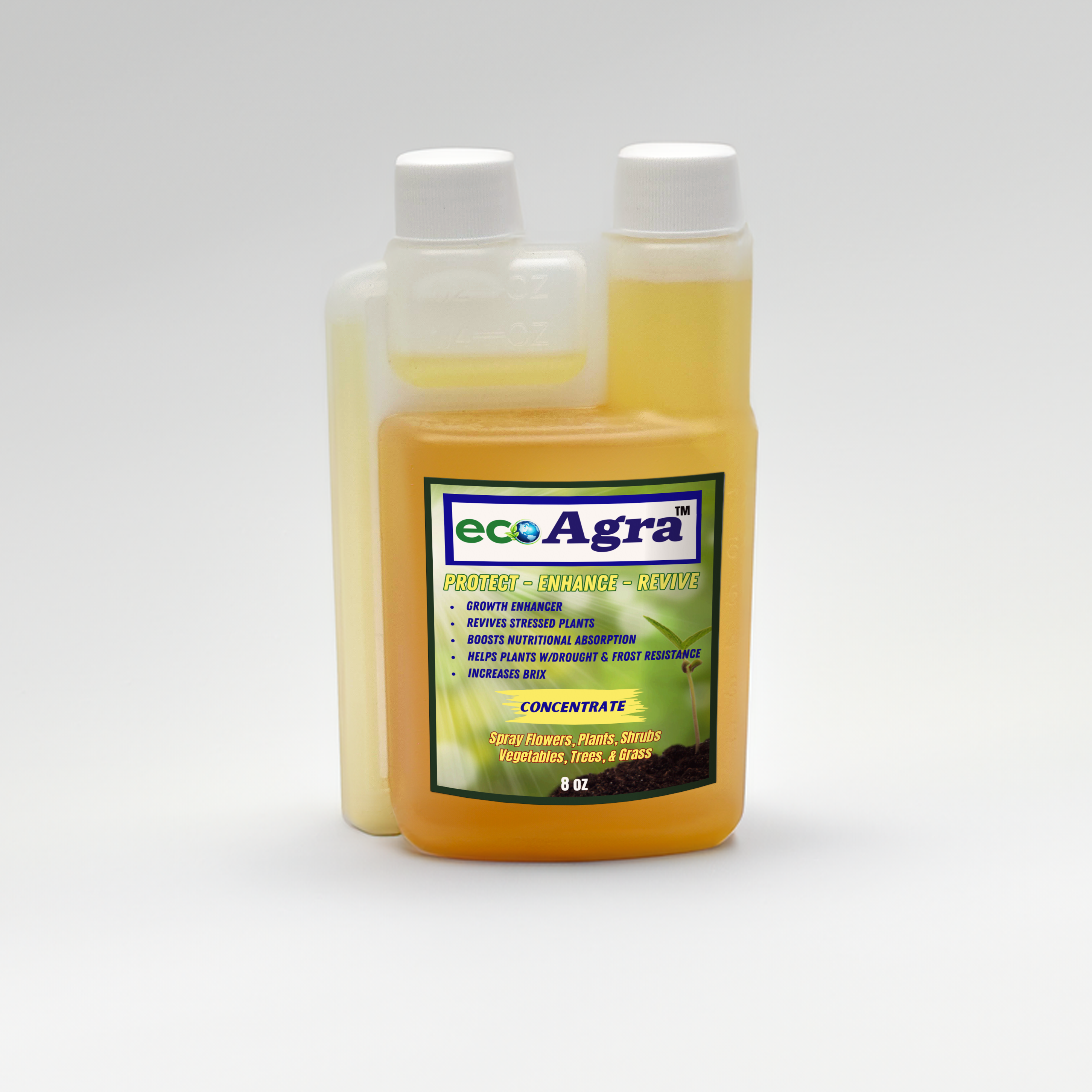 EcoAgra™ Plant Wash Tip & Pour Bottle - 8oz Concentrate
