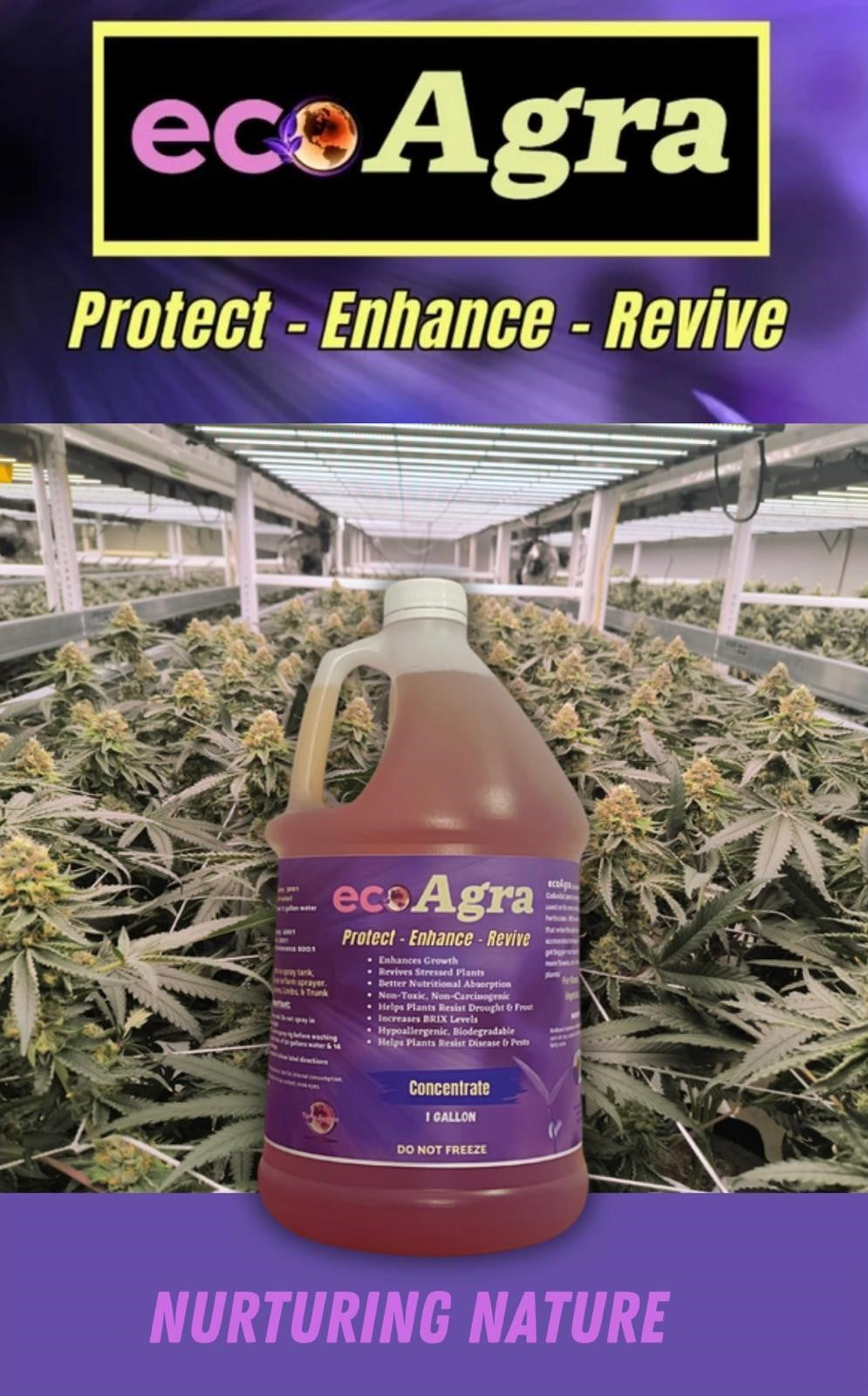 EcoAgra™ for Cannabis - 1 Gallon Concentrate
