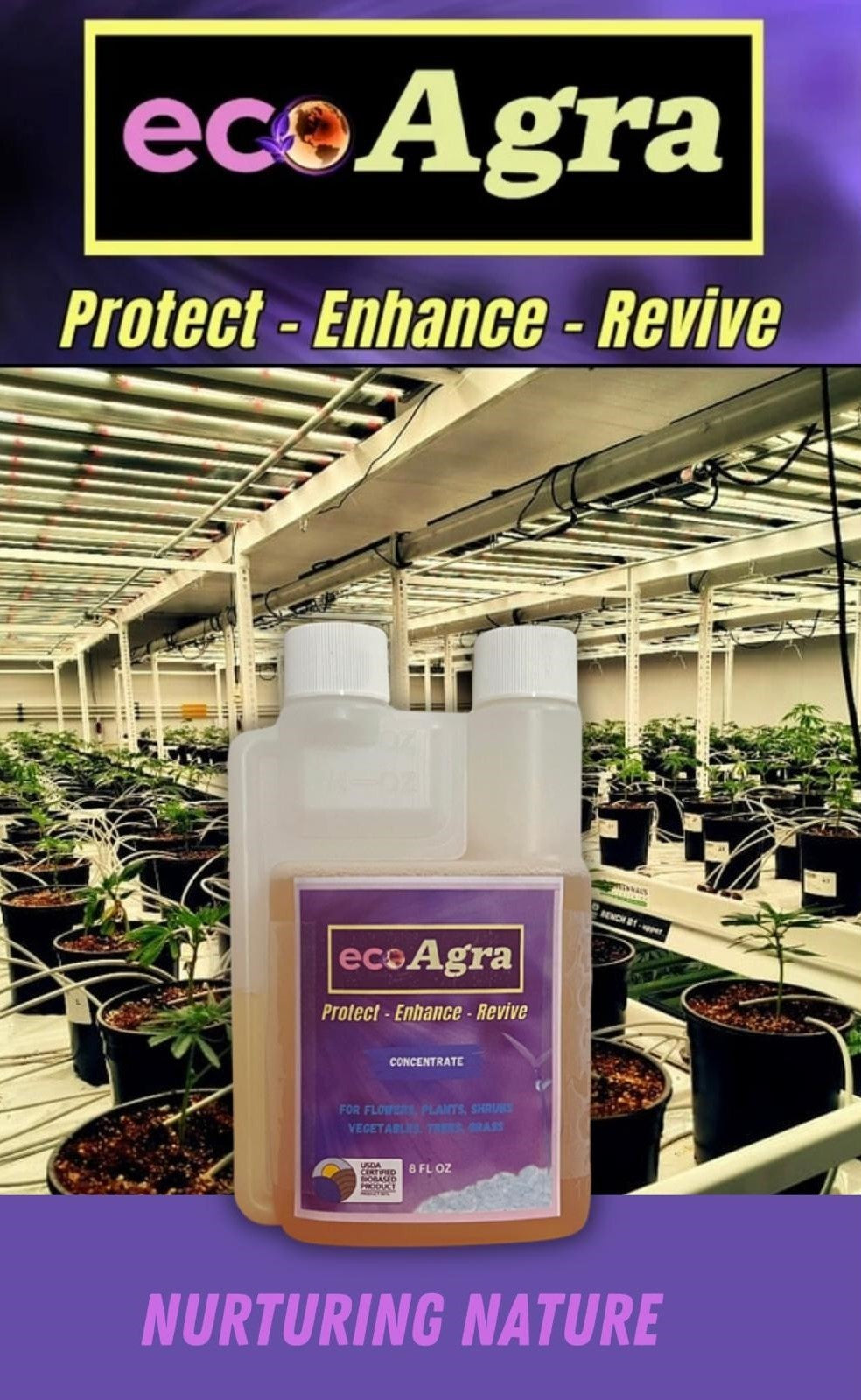 EcoAgra™ For Cannabis - 8oz Tip & Pour Concentrate